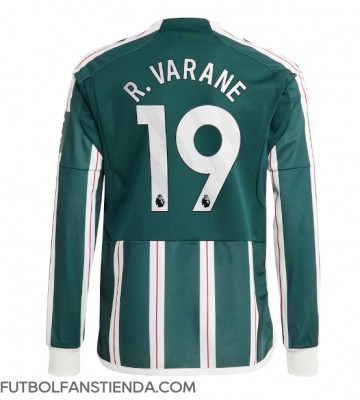 Manchester United Raphael Varane #19 Segunda Equipación 2023-24 Manga Larga